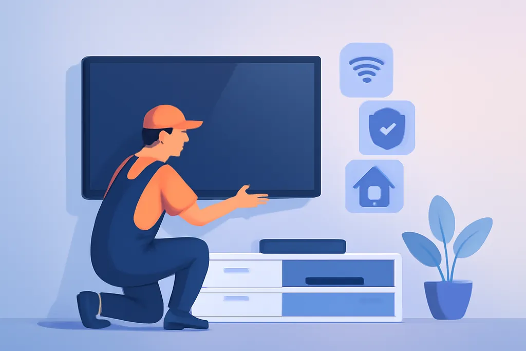 Tìm thợ lắp tivi tại nhà uy tín, giá rẻ, bảo hành dài