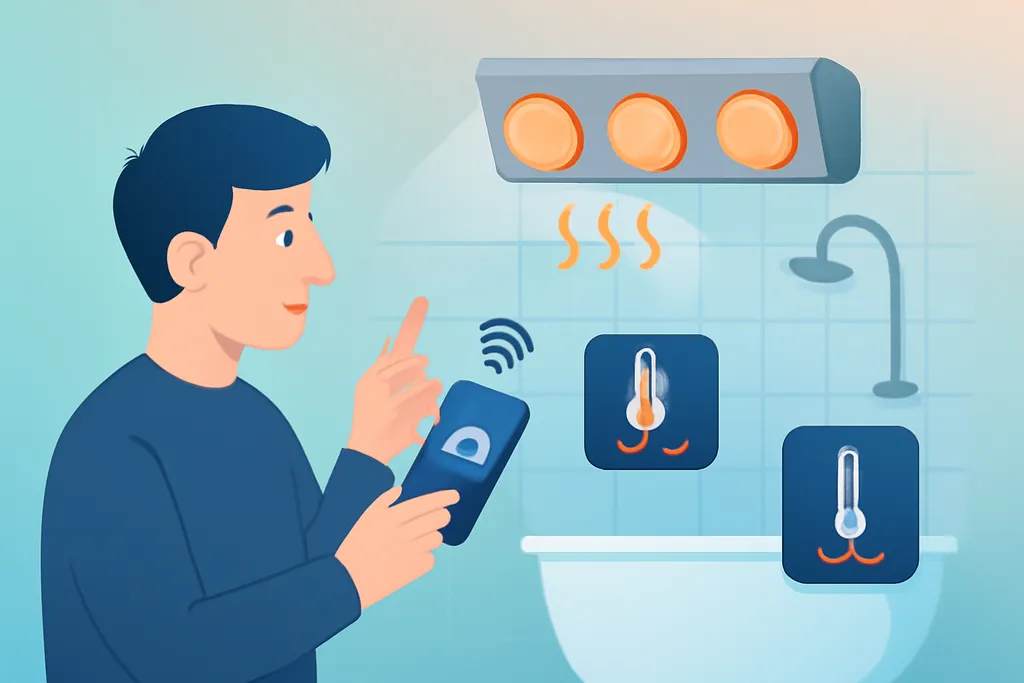 Những lưu ý cách sử dụng đèn sưởi nhà tắm