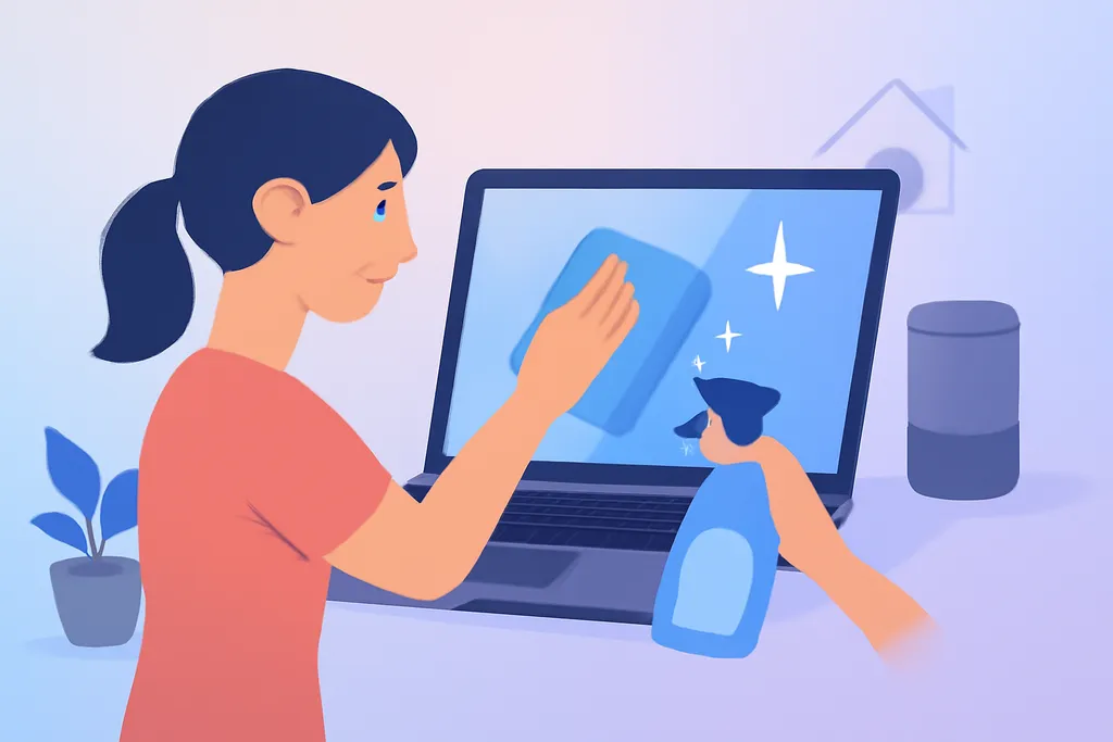 Cách vệ sinh màn hình máy tính laptop hiệu quả