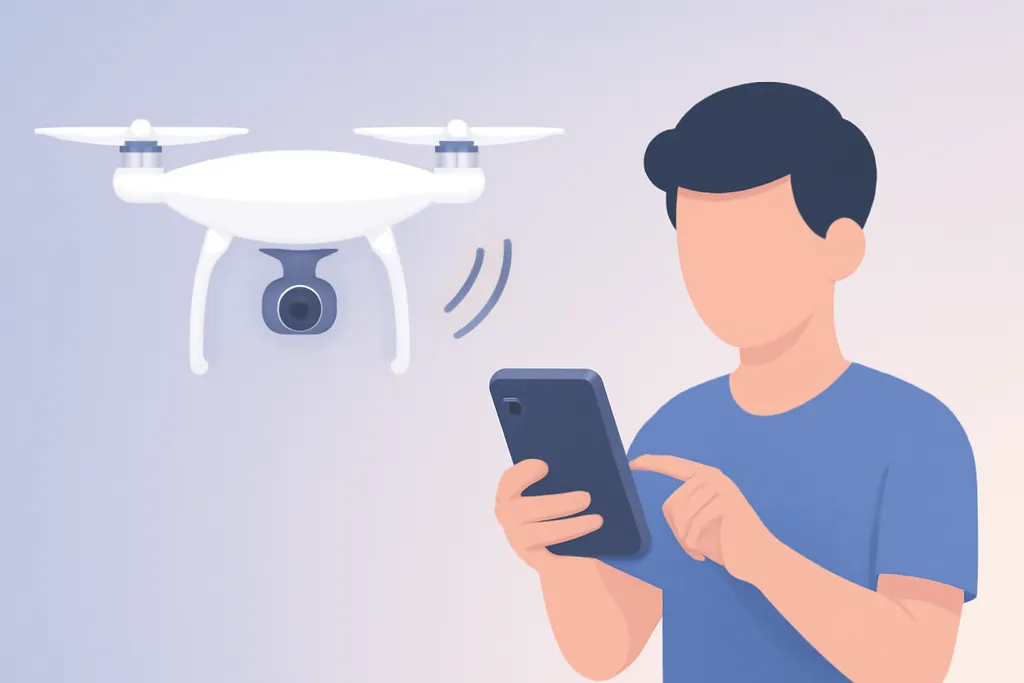 Hướng dẫn cách kết nối flycam drone với điện thoại