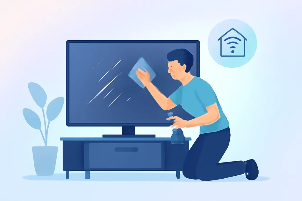 Hướng dẫn cách khắc phục màn hình tivi bị xước tại nhà dễ dàng