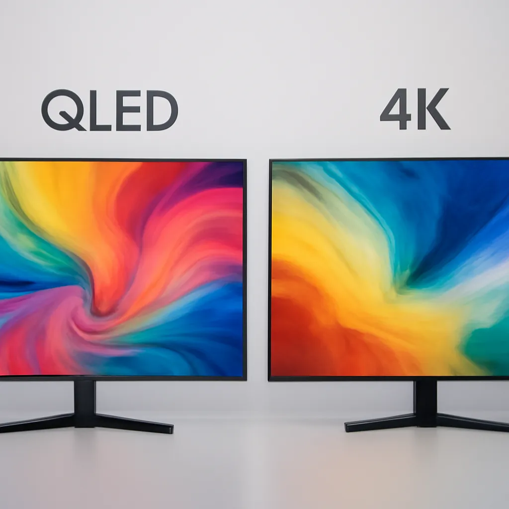 so sánh tivi qled và 4k