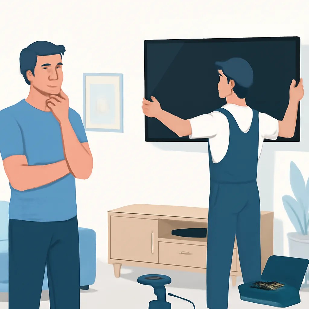 Tại sao nên gọi thợ lắp tivi tại nhà uy tín thay vì tự thi công?