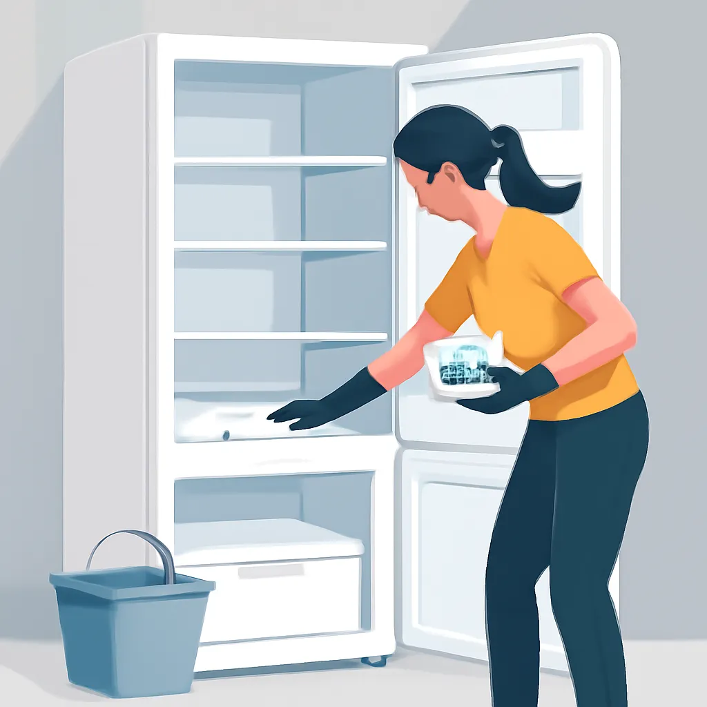 vệ sinh tủ lạnh lâu không dùng bằng muối