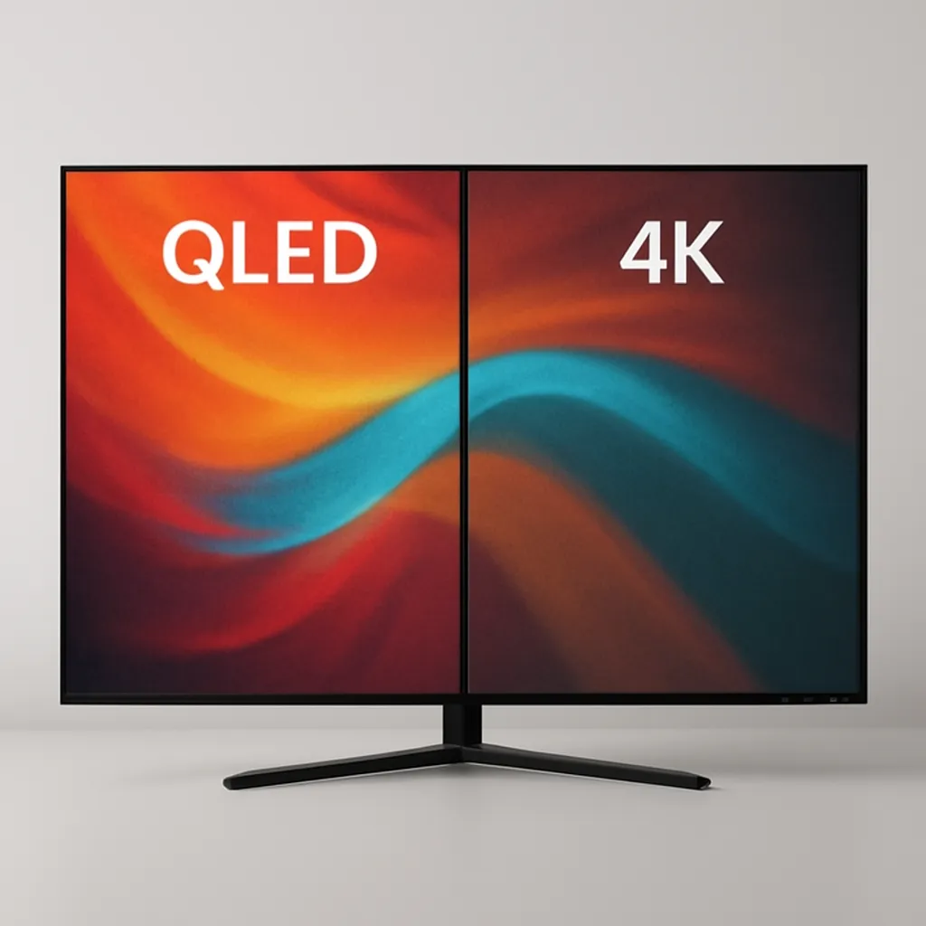 so sánh tivi qled và 4k