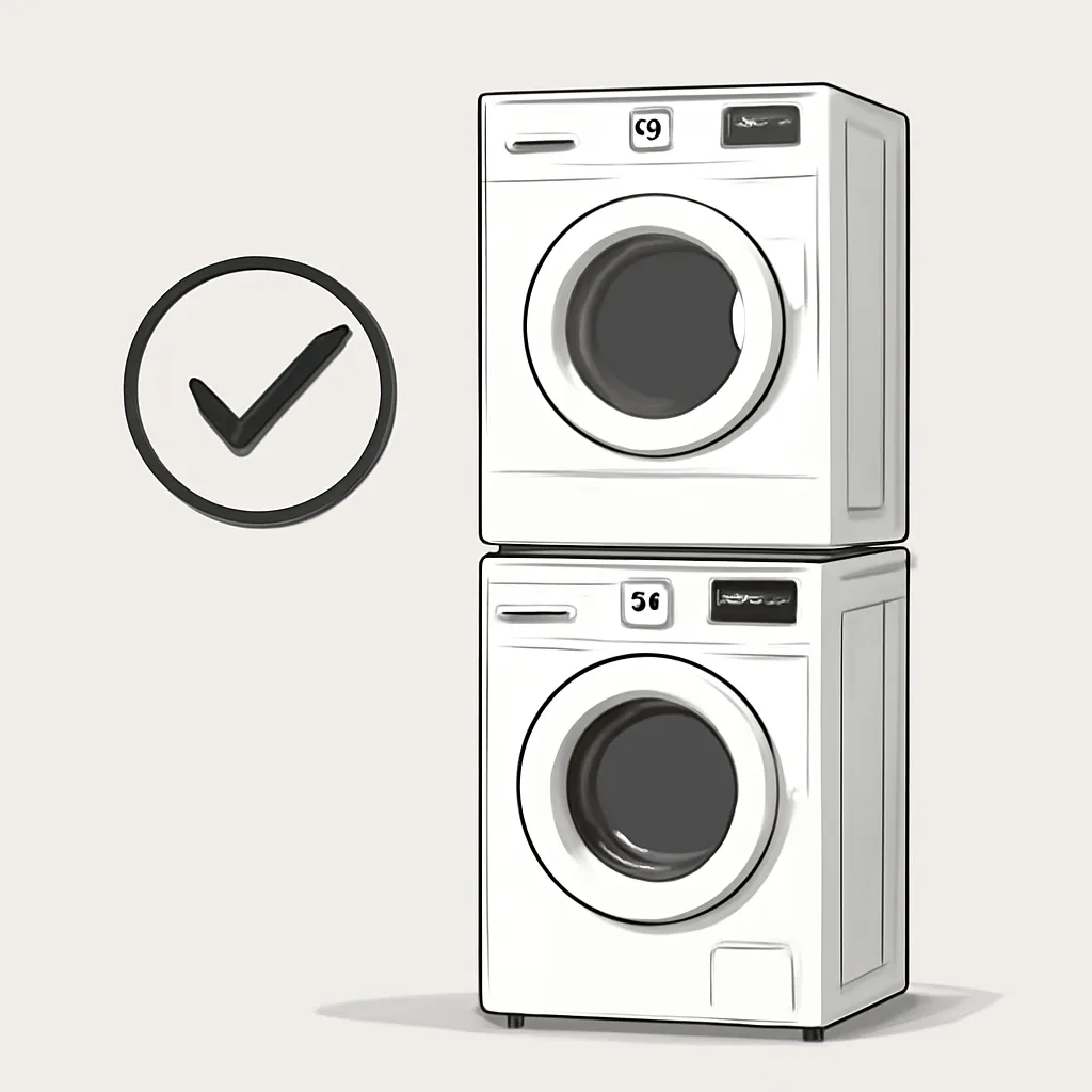 có nên đặt máy sấy trên máy giặt