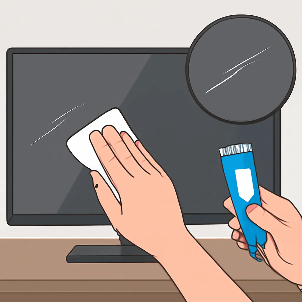 Cách khắc phục màn hình tivi bị xước