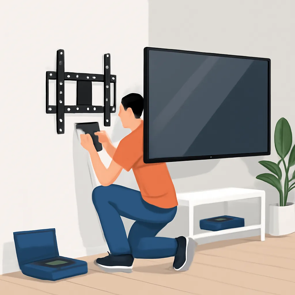 cách lắp giá treo tivi