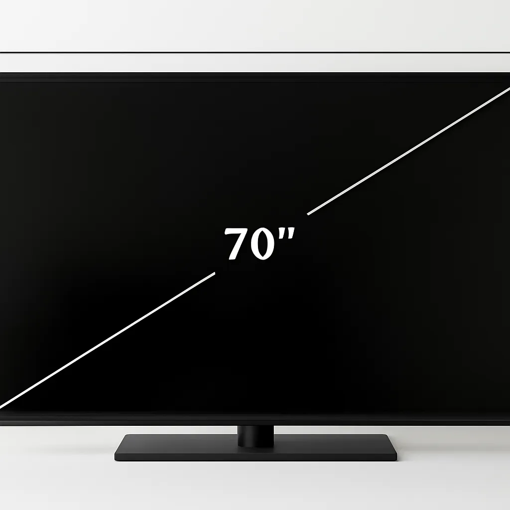 tivi 70 inch kích thước bao nhiêu