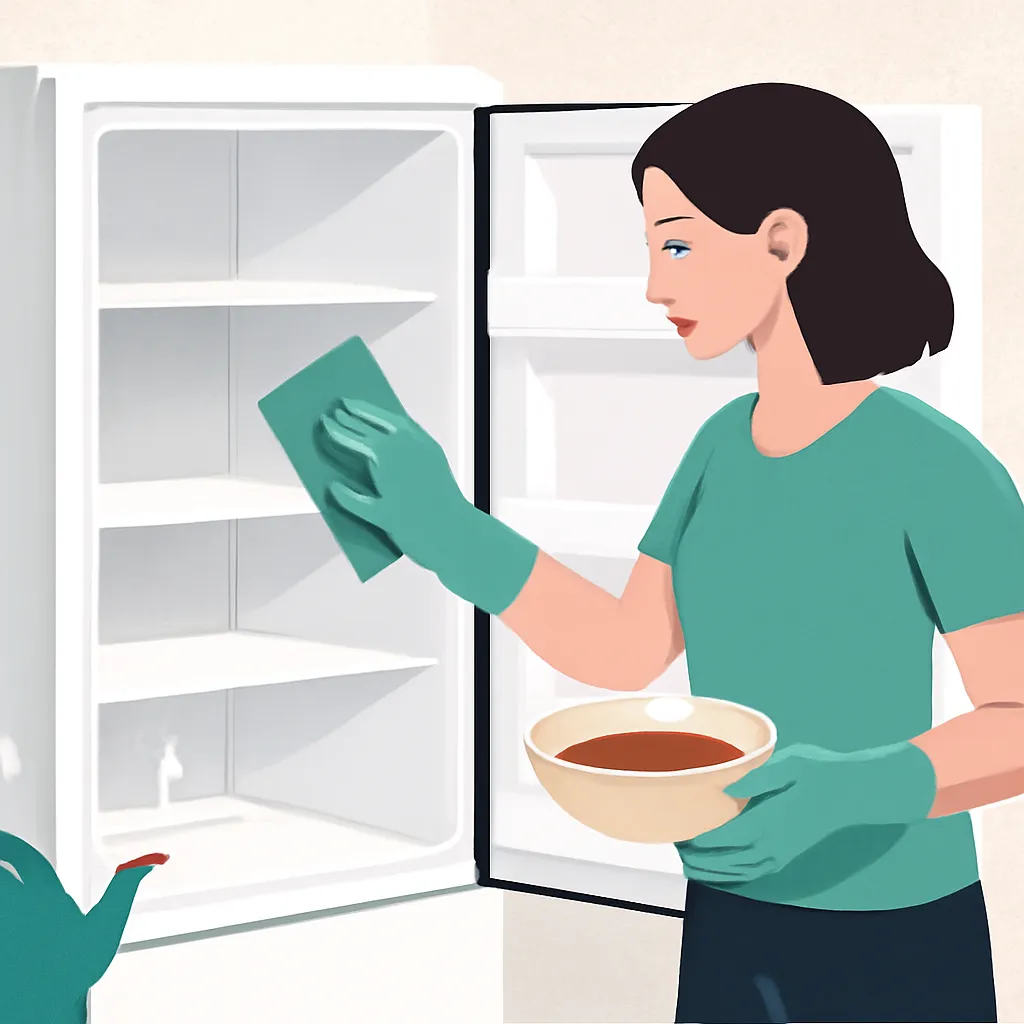 vệ sinh tủ lạnh lâu không dùng bằng trà