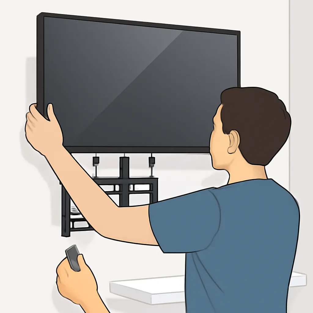 cách lắp giá treo tivi