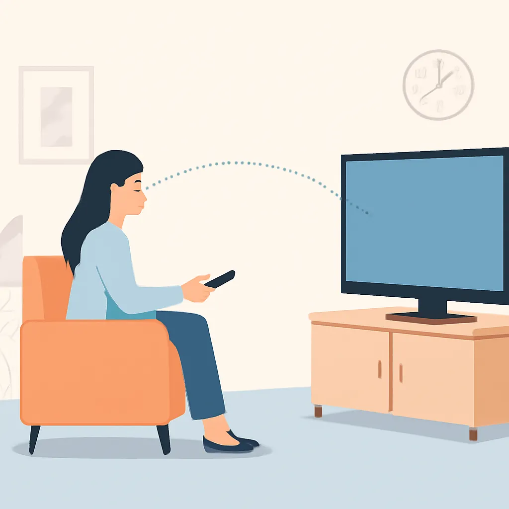 khoảng cách an toàn khi xem tivi