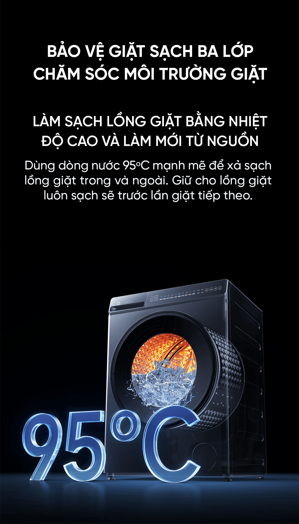Máy Giặt Xiaomi Mija 2026 XHQG120MJ101 Giặt 12kg Sấy 9kg 26 Chế Độ Giặt