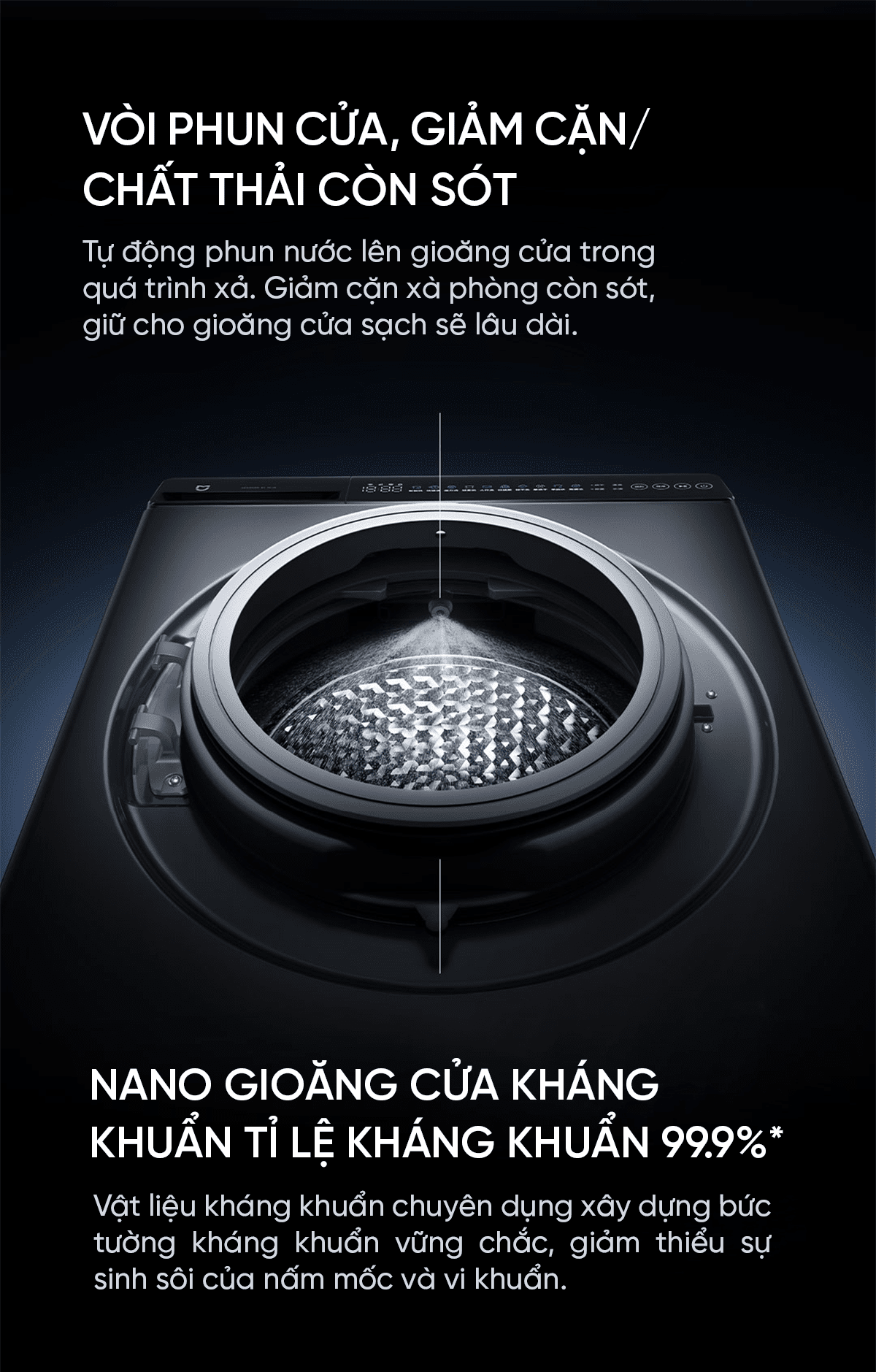 Máy Giặt Xiaomi Mija 2026 XHQG120MJ101 Giặt 12kg Sấy 9kg 26 Chế Độ Giặt