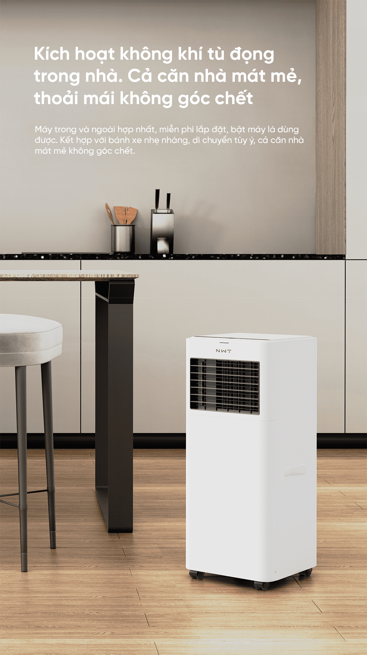 Điều hòa di động thông minh Xiaomi NWT Pro 9000BTU