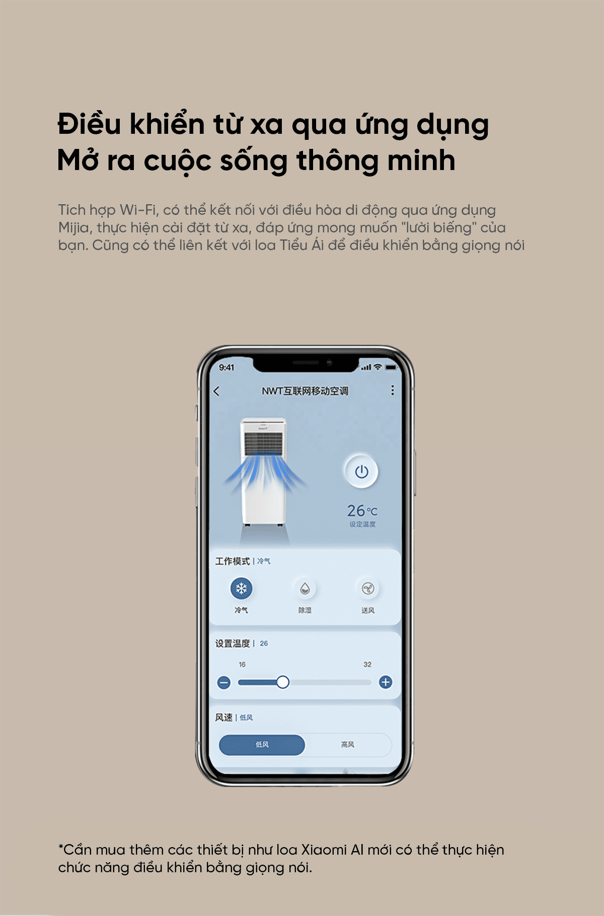 Điều hòa di động thông minh Xiaomi NWT Pro 9000BTU